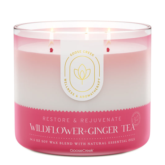 Wildflower Ginger Tea Aromatherapy 3-Wick Candle
